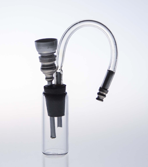 Clear Glass Tube Waterpipe