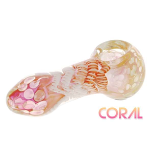 Coral - Glass Spoon Pipe