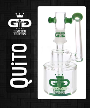 Grace Glass Quito Bubbler Green - Free