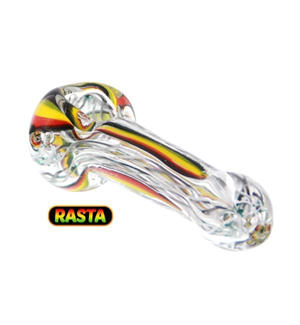 Rasta - Glass Spoon Pipe