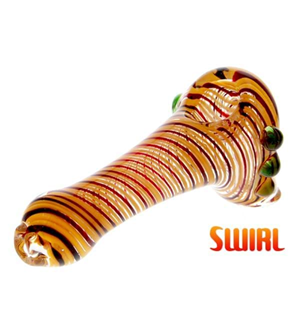 Swirl - Glass Spoon Pipe