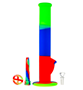 Straight_Silicone_Bong_36cm_02.jpg Straight Silicone Bong with Glass Herb Bowl - 36cm